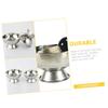 WRITWAA Stainless Steel Shaving Bowl Set Large Reusable Shave Cup for Men Footed Shaving Mug Heat Insulation Essential view 4