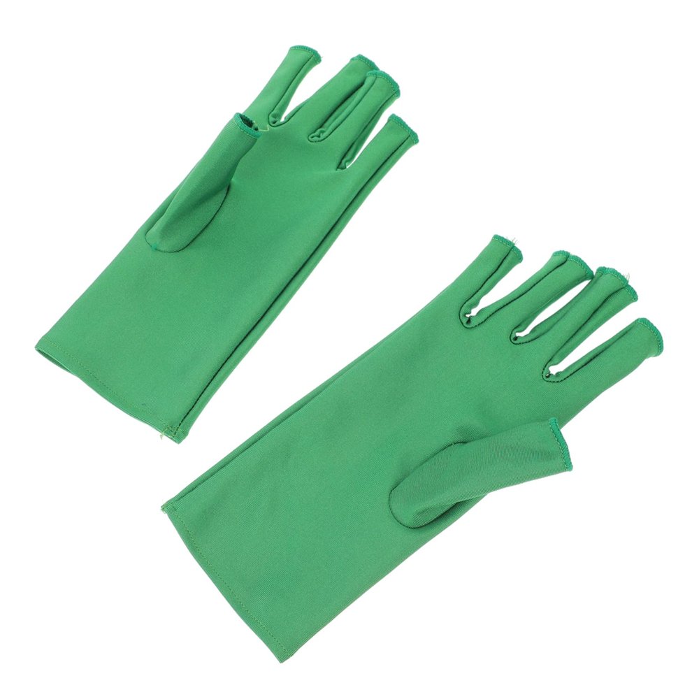 BATHVEVE 1pair Uv Shield Fingerless Gloves for Manicure Lightweight Anti-uv Protection for Nail Art Treatments for Maintaining Youthful Hands During Nail Care