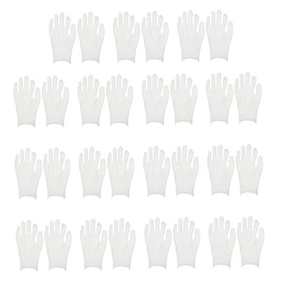 CALLARON 15 Pairs Moisturizing Cotton Gloves for Dry Hands 21CM Length Relief L Size for Men and Women Overnight Use