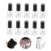 20pcs 3ml Glass Refillable Nail Bottles with Brush Caps view 2