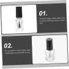 20pcs 3ml Glass Refillable Nail Bottles with Brush Caps view 3