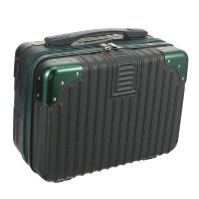 ARTSEWPLY 14-inch Waterproof Makeup Storage Case Portable Carry Suitcase for Travel Simple Organizer Handle for Women for Beauty Products