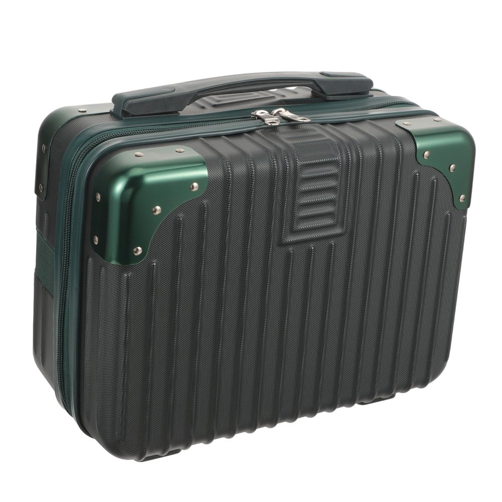 ARTSEWPLY 14-inch Waterproof Makeup Storage Case Portable Carry Suitcase for Travel Simple Organizer Handle for Women for Beauty Products