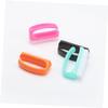 Ipetboom 4pcs Handle Nail Brush Fingernail Manicure Brush Nail Tech Supplies Random Color view 3