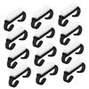 PartyKindom 12pcs Horn Brush for Nail Art Fingernail Manicure Cleaning Portable Nail Dust Brush view 1