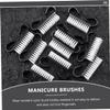 PartyKindom 12pcs Horn Brush for Nail Art Fingernail Manicure Cleaning Portable Nail Dust Brush view 4