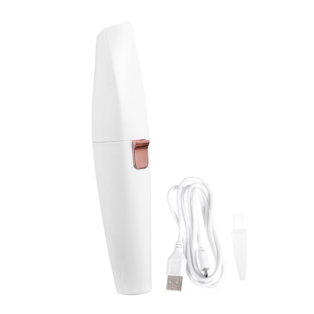DONFAMDS 1Pc Lightweight Electric Eyebrow Trimmer for Women Lipstick-Shaped Hair Remover with Round Arch Cutter Head Painless Facial Razor for Precise Eyebrow and Face Hair Removal Portable