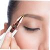 DONFAMDS 1Pc Lightweight Electric Eyebrow Trimmer for Women Lipstick-Shaped Hair Remover with Round Arch Cutter Head Painless Facial Razor for Precise Eyebrow and Face Hair Removal Portable view 3