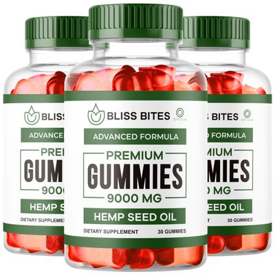 (3 Pack) Bliss Bites Gummies, Official Bliss Bite Gummy Formula Reviews, 90 Gummies for 3 Months