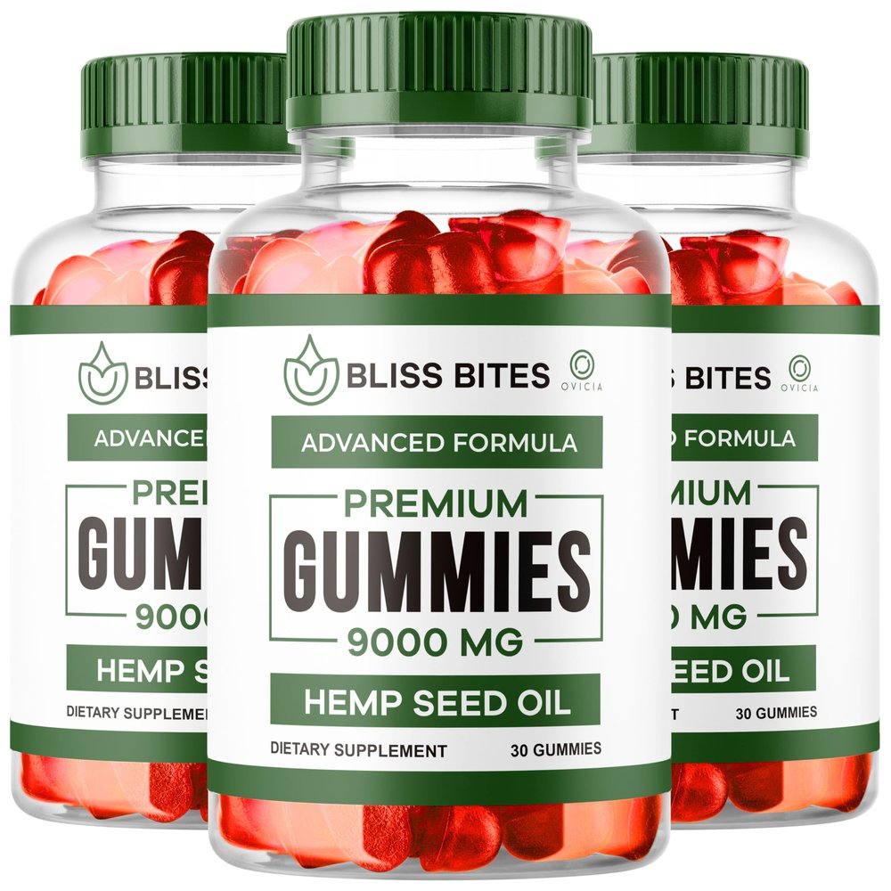 (3 Pack) Bliss Bites Gummies, Official Bliss Bite Gummy Formula Reviews, 90 Gummies for 3 Months