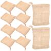 ARTSEWPLY 10pcs Soap Pouches for Exfoliating and Foaming Shower Soap Bags for Handmade and Cosmetic Convenient Drawstring Design for Bath Use view 1