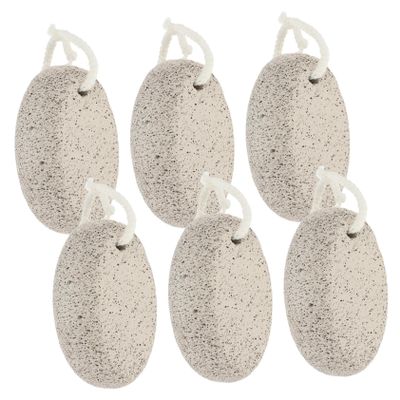 EXQUIMEUBLE 6Pcs Pumice Stone for Feet 9.5x6.5x3.5cm Exfoliating Foot Scrubber Kit Double-Sided Callus Remover for Dead Skin for Home and Salon Use