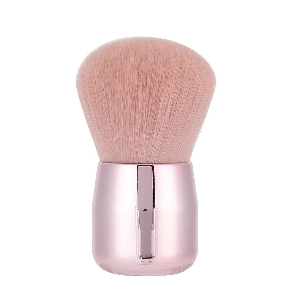 Portable Handle Makeup Brush Soft Face Cosmetic Eyebrow Eyeshadow Tool Beauty Equipment Ergonomic Grip Lightweight Compact Styling for Professional Makeup Artists and Beauty (Round Head)
