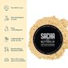 Sacha BUTTERCUP Mini Setting Powder. No Ashy Flashback. Blurs Fine Lines and Pores. Loose, Translucent Face Powder to Set Makeup Foundation or Concealer. For Medium to Dark Skin Tones, 0.35 oz. view 4