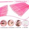 300PCS Eyelash Extension Supplies Kit, Disposable Micro Swab Brushes Eyebrow Spoolies Lip Brushes Mascara Wands Makeup Applicator Tools(Pink) view 3