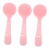 AUTSUPPL 3Pcs Silicone Cleansing Brush for Women Manual Face Scrubber Deep for Skincare Pink Ergonomic Design for Gentle Exfoliation and Blackhead Removal view 1