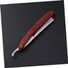 FOMIYES Razor for Men Stainless Steel Manual Razor Wood Scale for Shaving Beard Sideburns view 3