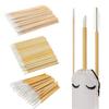 300PCS Bamboo Eyelash Extension Kit  Disposable Micro Swab Brushes, Natural Material Spoolies, Lip Brushes, Mascara Wands, Makeup Applicator Tools view 1
