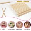 300PCS Bamboo Eyelash Extension Kit  Disposable Micro Swab Brushes, Natural Material Spoolies, Lip Brushes, Mascara Wands, Makeup Applicator Tools view 4