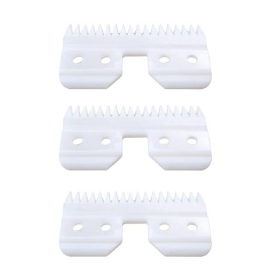 3pcs 18 Teeths Ceramic Clipper Cutting Blade Replacement for Wahl KM2 KM5 KM10