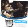 DEARMAMY Razor Stand Soap Bowl Shaving Cream Bowl Set Men Shaving Set Hair Brush Kit for Men view 2