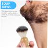 DEARMAMY Razor Stand Soap Bowl Shaving Cream Bowl Set Men Shaving Set Hair Brush Kit for Men view 3