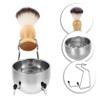 DEARMAMY Razor Stand Soap Bowl Shaving Cream Bowl Set Men Shaving Set Hair Brush Kit for Men view 4