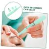 OFFIGAM 1pc Electric Eyebrow Trimmer for Women Rechargeable Hair Removal Tool Safe and Painless Brow Grooming Ergonomic Design for Precise Trimming Green view 2