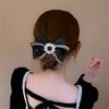 SIDUFHAOPKLL Hair Clip top Clip Female Temperament Rhinestone Back of the Headdress Hair Card net red Accessories view 1