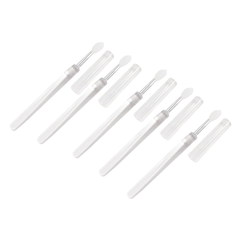 ARTSEWPLY 5pcs Professional Makeup Lip Brush Silicone Lipstick Brush Eyeshadow Makeup Lipstick Applicator Lip Mask Applicator