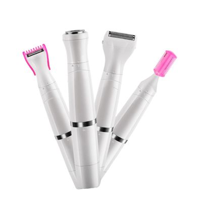 BEBEMOKO 1Pc Electric Shaver for Women Armpit Body Hair Trimmer Rechargeable Painless Hair Removal Device in Pearl White for Sensitive Areas Easy Cleansing