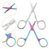 GALPADA 2pcs Round Tip Nose Hair Scissors for Beard and Facial Hair Trimming Multi-purpose Grooming Tool for Men Easy to Use and Design view 3