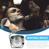 HAKIDZEL Men Shaving Brush Set Bowl Shaving Cream Bowl Set Grooming Kit for Men view 4