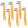 EXQUIMEUBLE 6pcs Ergonomic Ladies Razor Women Hair Shaver for Underarm Leg Arm Private Intimate Hair Removal Random Color view 1