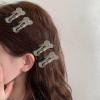Dog Bone Hair Clips Metal Snap Barrettes for Women Girls Silver Bones Hair Clip Y2K Accessories Non Slip Dog Bone Barrette Hairpin Halloween Costumes Cosplay Clips 10Pcs view 2