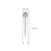 DECORNIJIA Precision Eyebrow Tweezers Brush Multi-Purpose Tool for Eyebrow Shaping False Eyelash Application Beauty Tool for Women for Daily Makeup Travel view 2