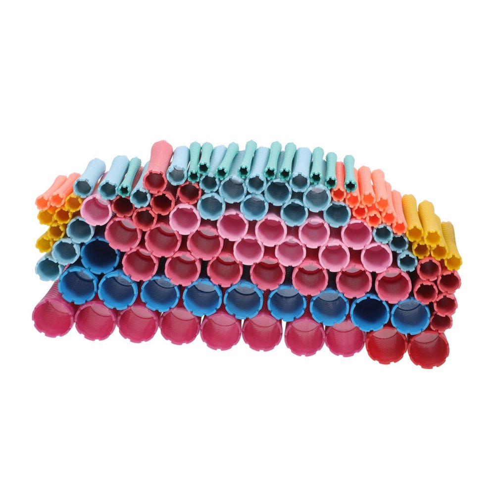 Beaupretty 100pcs Wavy Hair Rollers Perm Rod Reusable Curling Hair Tools for Easy Styling Salon Non- Design