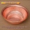 Hand-Hammered Copper Basin - Portable Pedicure Bowl for Foot Soak, Camping Fire Bowl & Incinerator Barrel, 6/7L Capacity (38/41cm), Outdoor/Home/Wedding (38cm/6L) view 4
