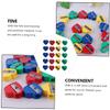 HORIALENCE Heart Shaped Pencil Sharpener 60Pcs Eyeliner and Eyebrow Pencil Sharpener Manual Makeup Lid Easy to Use for School and Office view 3