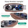 BAGSMART Toiletry Bag for Men, PU Leather Travel Bag for Toiletries, Dopp Kit Water Resistant Shaving Bag for Bathroom Shower-Light Brown view 4