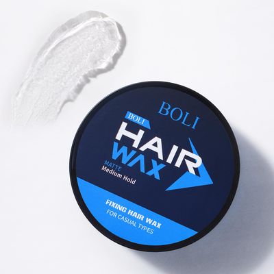 BOLI Hair Styling Wax for Men, Matte & Medium Hold Texture Pomade Moldable Styling Gel for All Hair Types (100g)
