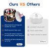 Qopoto Body Powder Puff and Container for Dusting Powder, Women Powder Puff and Powder Case for Bath and Travel (Crane Black) view 4