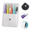 Healeved 6-Piece Colorful Eyebrow Grooming Kit Adjustable Eyebrow Scissors Tweezers Trimmer Set for Travel Everyday Use view 4
