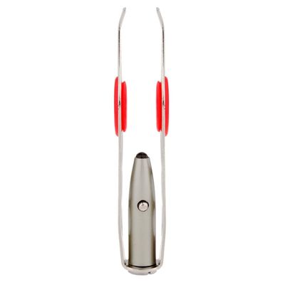 1PC Tweezers With Light Stainless Steel Eyebrow Tweezer Hair Removal Spotlight Eyelash Tweezer Professional Beauty Tools Illuminate Dark Areas