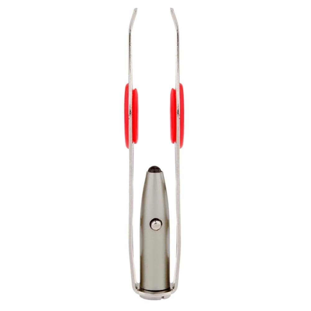 1PC Tweezers With Light Stainless Steel Eyebrow Tweezer Hair Removal Spotlight Eyelash Tweezer Professional Beauty Tools Illuminate Dark Areas