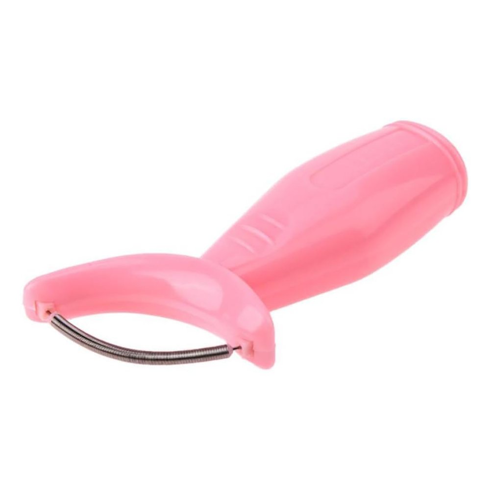 NIOMICO 1PC Facial Hair Remover Spring Threading Hair Removal Wand Ergonomic Handle Facial Epilator Removes from The Roots(Pink)