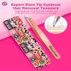 Expert Slant Tip Tweezers with Leather Case, GlamTweeler Sharp & Precision Stainless Steel Tweezer for Eyebrows, Facial Hair and Fine Hairs Removal (Rose Gold) view 2