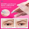 Expert Slant Tip Tweezers with Leather Case, GlamTweeler Sharp & Precision Stainless Steel Tweezer for Eyebrows, Facial Hair and Fine Hairs Removal (Rose Gold) view 4