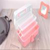 3-Tier Hair Storage Organizer, Portable Box with Handle, Secure Locking and Personalization Stickers view 1