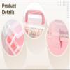 3-Tier Hair Storage Organizer, Portable Box with Handle, Secure Locking and Personalization Stickers view 4